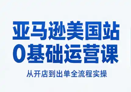 亚马逊美国站0基础运营课 亚马逊美国站0基础运营课