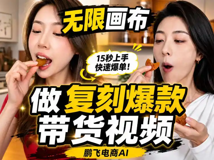 无限画布实操教程,搭一个炸裂级黑科技工作流——一键复刻爆款带货视频 无限画布实操教程,搭一个炸裂级黑科技工作流——一键复刻爆款带货视频