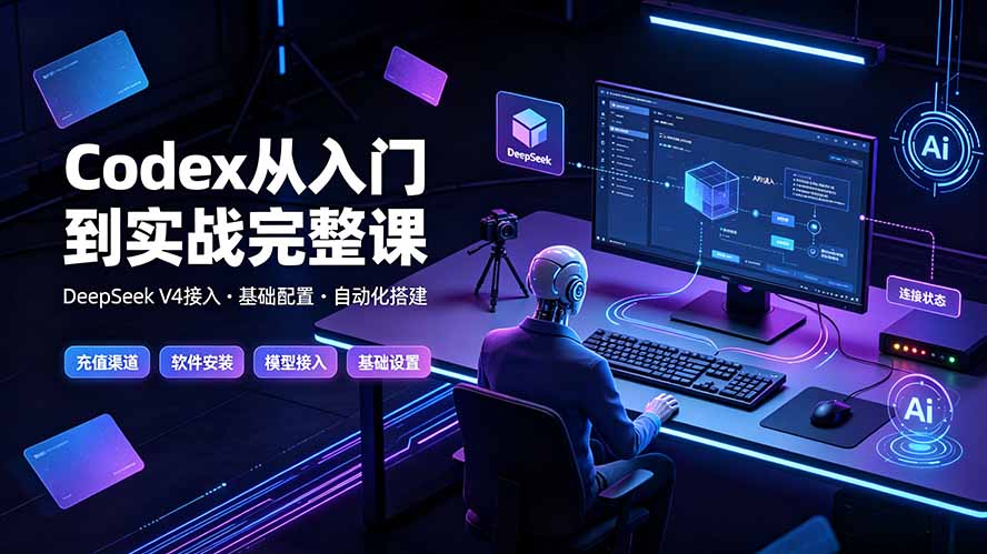 Codex从入门到实战完整课|充值·安装·接入DeepSeek,记忆·插件·Skill·CLI·MCP全拆解 Codex从入门到实战完整课|充值·安装·接入DeepSeek,记忆·插件·Skill·CLI·MCP全拆解