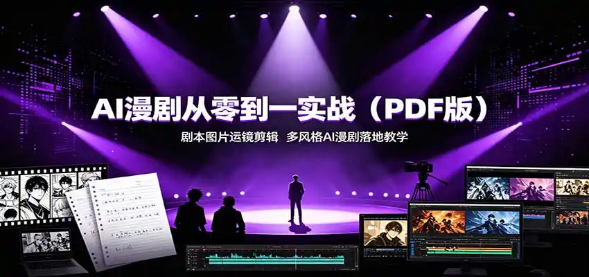 AI漫剧从零到一实战(PDF版):剧本图片运镜剪辑,多风格AI漫剧落地教学 AI漫剧从零到一实战(PDF版):剧本图片运镜剪辑,多风格AI漫剧落地教学