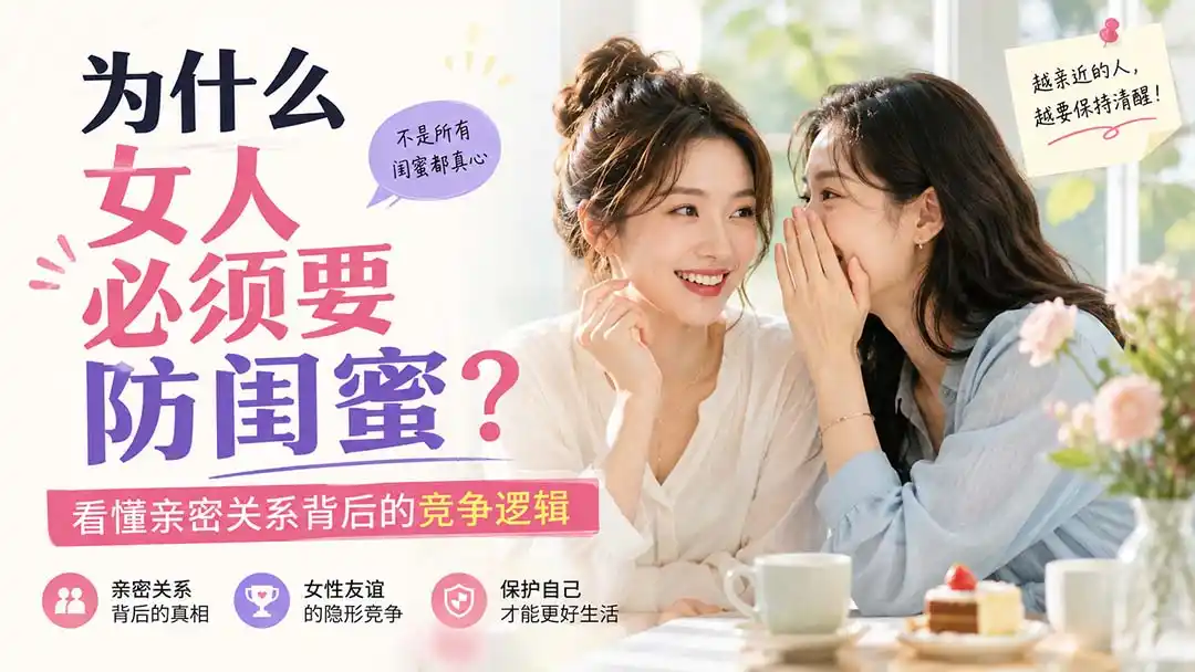 付费文章:为什么女人必须要防闺蜜?看懂亲密关系背后的竞争逻辑 付费文章:为什么女人必须要防闺蜜?看懂亲密关系背后的竞争逻辑