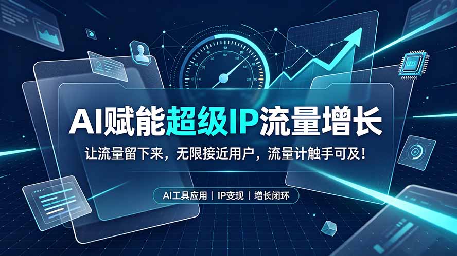 AI赋能超级IP流量增长:让流量留下来,无限接近用户,流量计触手可及! AI赋能超级IP流量增长:让流量留下来,无限接近用户,流量计触手可及!