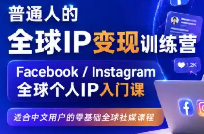 建立海外社媒底层逻辑,打造能变现的个人IP 建立海外社媒底层逻辑,打造能变现的个人IP