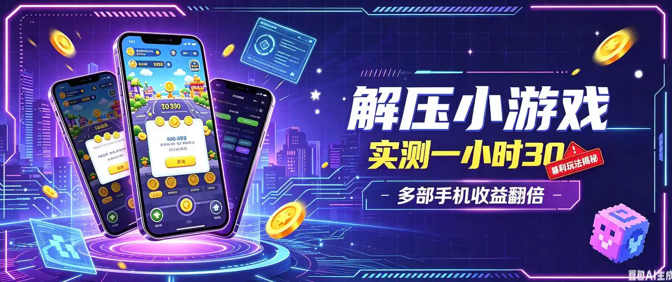 小游戏全流程玩法,实测一小时搞30,简单无脑解压,当天做当天就能看到进账,直接冲就行【揭秘】 小游戏全流程玩法,实测一小时搞30,简单无脑解压,当天做当天就能看到进账,直接冲就行【揭秘】