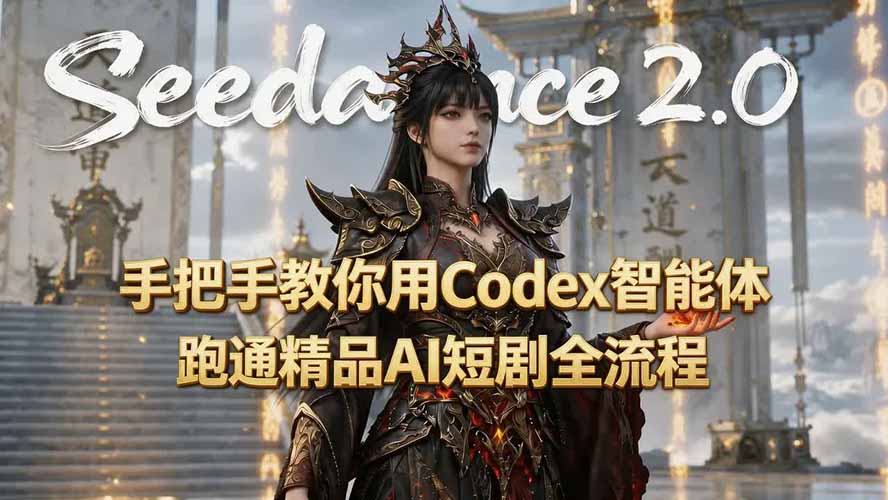 手把手教你用Seedance2.0+Codex智能体跑通精品AI短剧全流程(附3种skill技能 手把手教你用Seedance2.0+Codex智能体跑通精品AI短剧全流程(附3种skill技能
