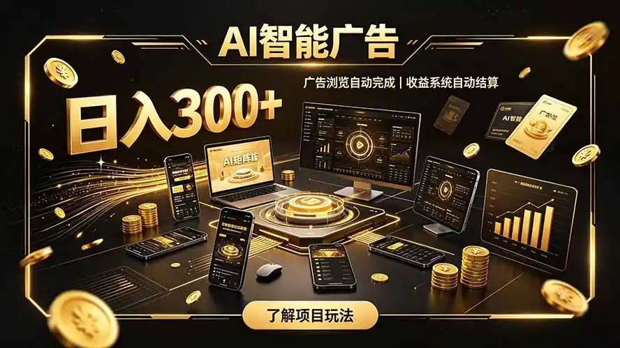 自研 AI 系统|轻资产起步|长期稳定收益|宝妈 上班族轻轻松松日入300+ 自研 AI 系统|轻资产起步|长期稳定收益|宝妈 上班族轻轻松松日入300+