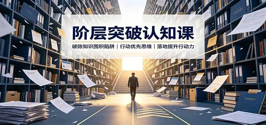 阶层突破认知课:破除知识囤积陷阱,行动优先思维,落地提升行动力 阶层突破认知课:破除知识囤积陷阱,行动优先思维,落地提升行动力