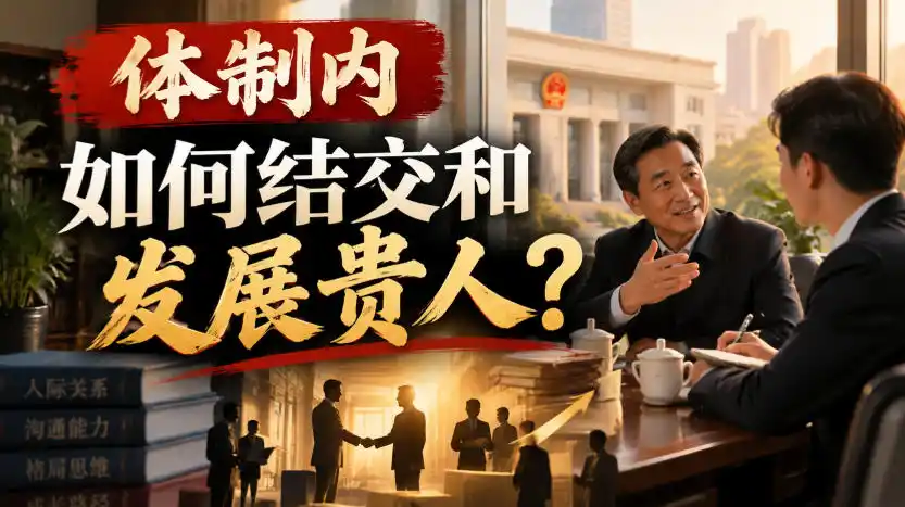 某公众号付费文章:体制内,如何结交和发展贵人? 某公众号付费文章:体制内,如何结交和发展贵人?