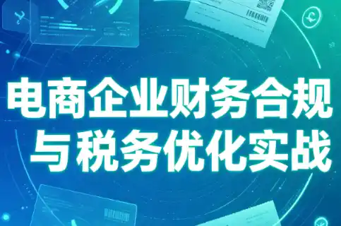 电商企业财务合规与税务优化实战 电商企业财务合规与税务优化实战