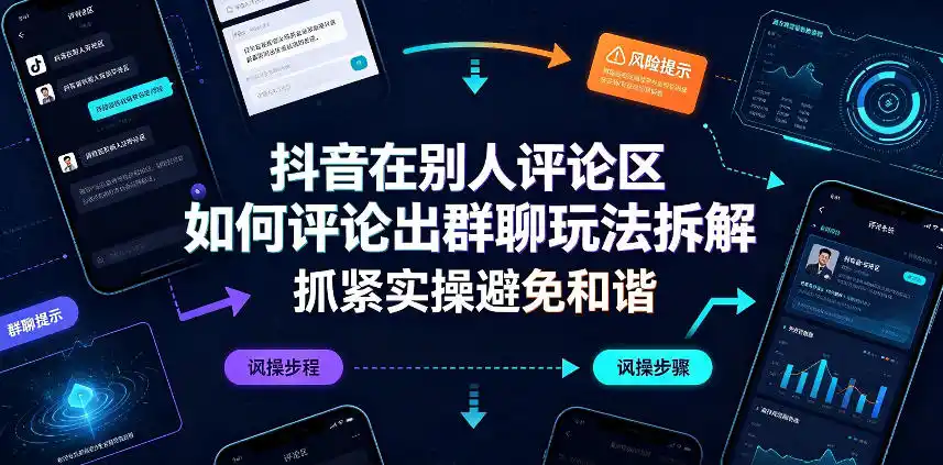 抖音在别人评论区如何评论出群聊玩法拆解,抓紧实操避免和谐 抖音在别人评论区如何评论出群聊玩法拆解,抓紧实操避免和谐