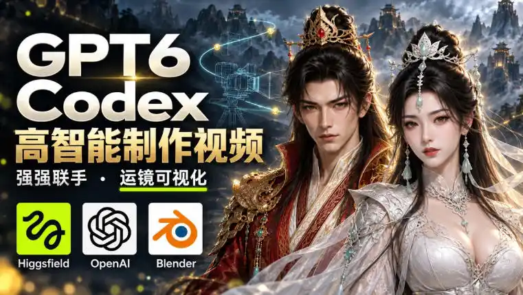 GPT-6 Astra×Codex高智能制作视频!联手Higgsfield,运镜可视化实战 GPT-6 Astra×Codex高智能制作视频!联手Higgsfield,运镜可视化实战