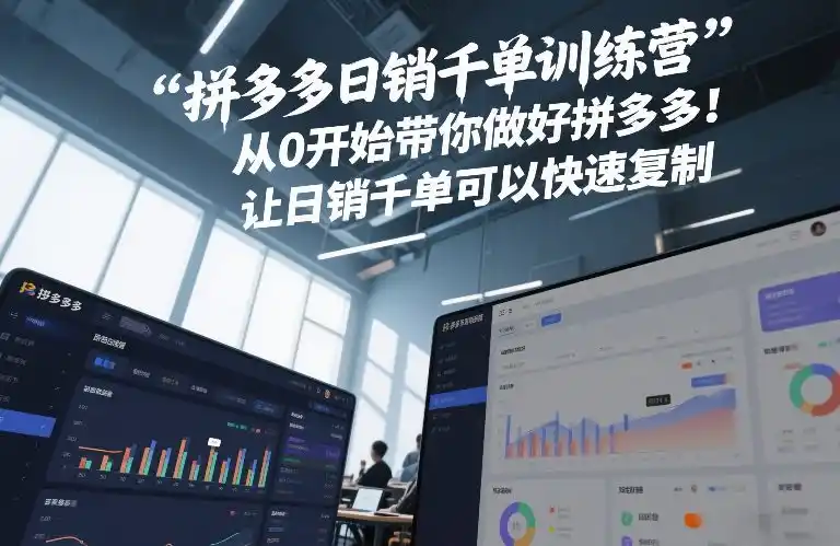拼多多日销千单训练营,从0开始带你做好拼多多,让日销千单可以快速复制(更新26年8月) 拼多多日销千单训练营,从0开始带你做好拼多多,让日销千单可以快速复制(更新26年8月)